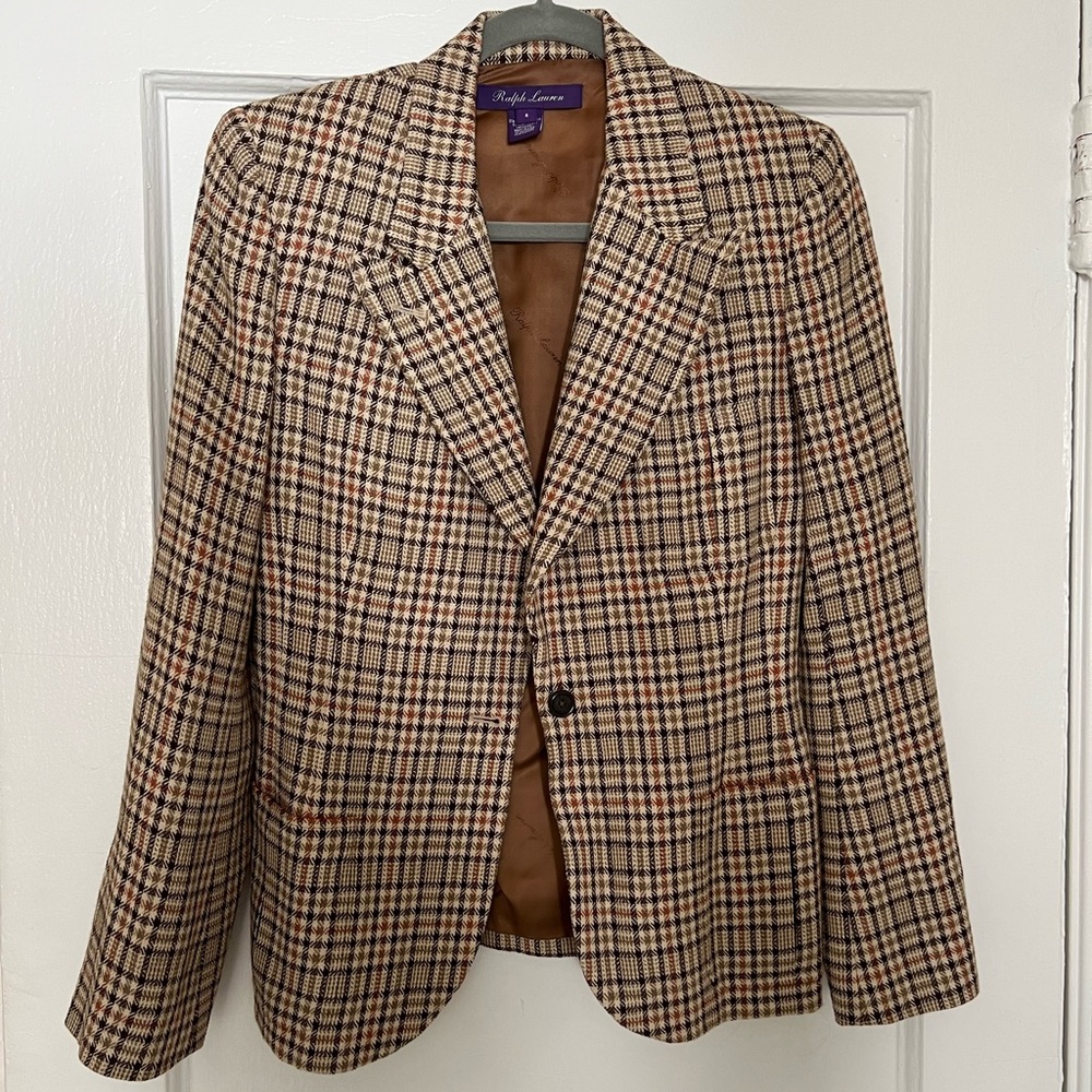 Beautiful Ralph Lauren purple label tweed blazer